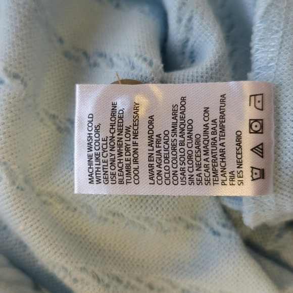 Weatherproof Cable Knit Knot Sweater Top Cardigan Blue L preppy cottagecore - Picture 8 of 8